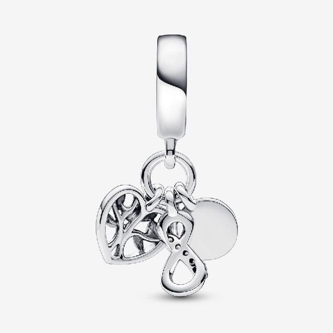 Family Infinity Triple Dangle Charms