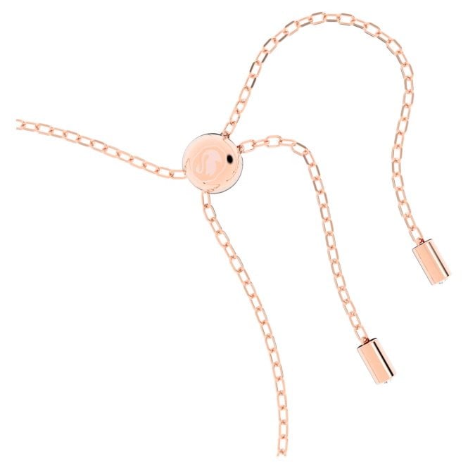 Stilla Bracelet with Triangle-Cut White Crystal in Rose Gold