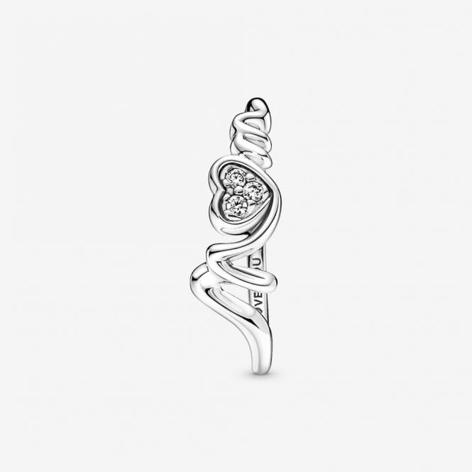 Mum Pave Heart Ring, Size 58