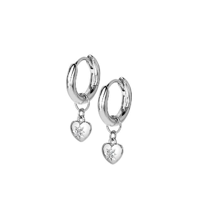 Silver Heart Earrings