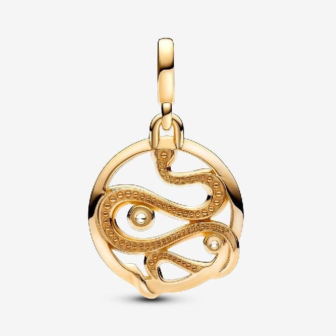 ME Gold Pave Snake Medallions