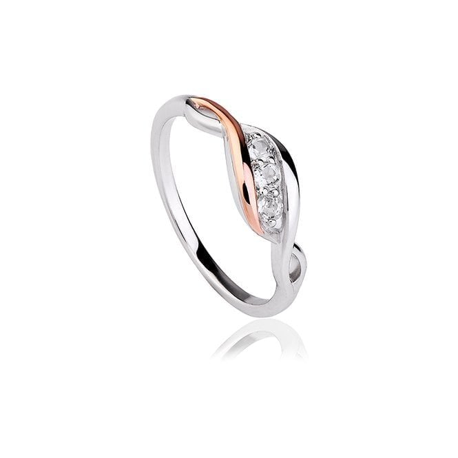 Past Present Future Silver Ring, Size M
