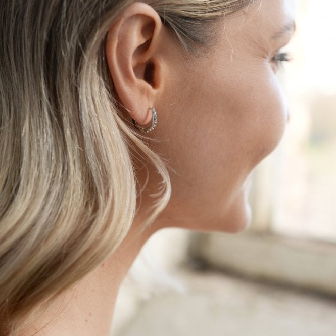 Silver Constant Loop Earrings