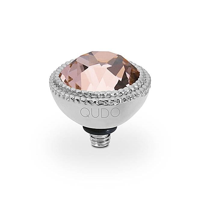 Fabero Silver and Vintage Rose Ring Gem Top, 11mm
