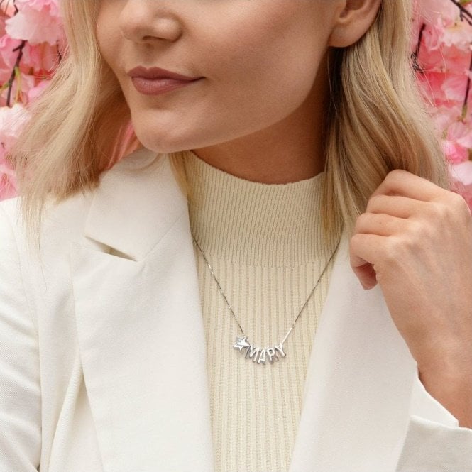 Silver Storyteller Box Chain Necklace, 40-45cm