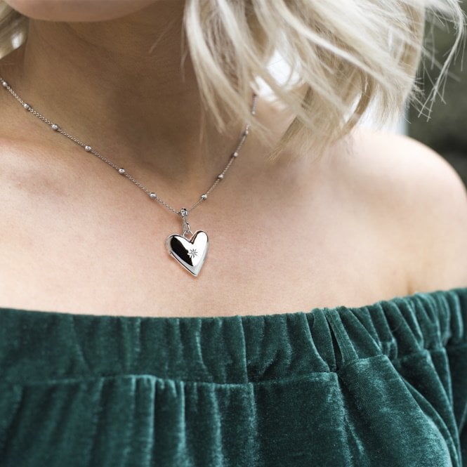 Silver Romantic Small Heart Locket