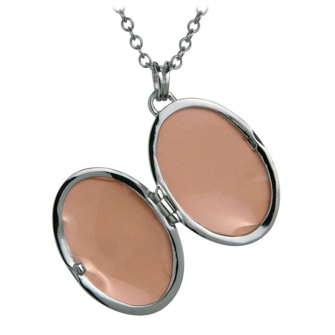 Silver Romantic Oval Locket