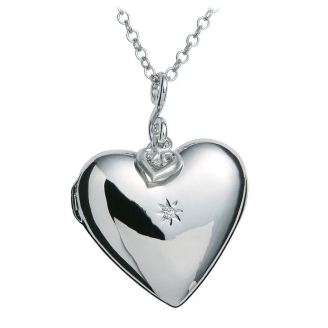 Silver Romantic Heart Locket