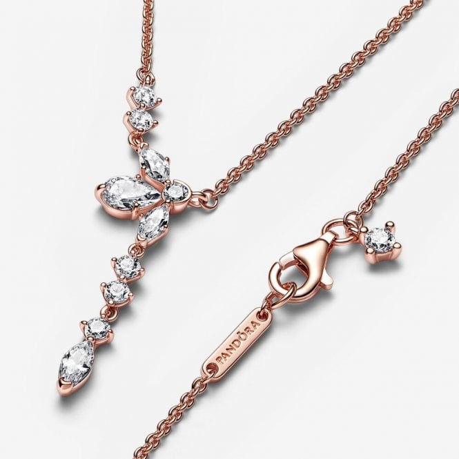 Sparkling Herbarium Cluster Drop Collier Necklace, 45cm