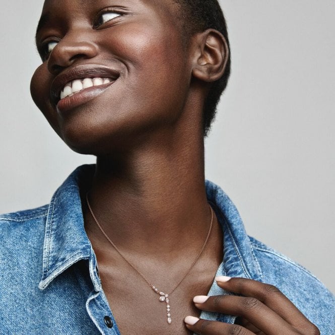 Sparkling Drop Collier Necklace, 43cm