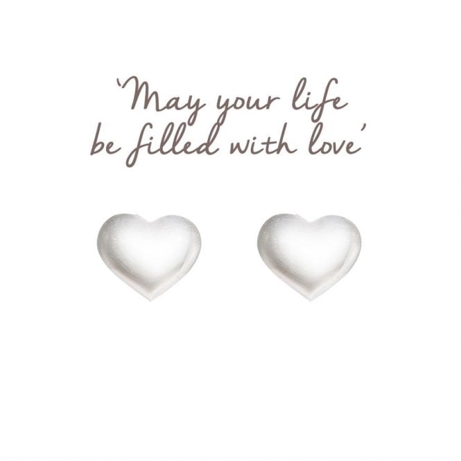 Heart Earrings in Sterling Silver