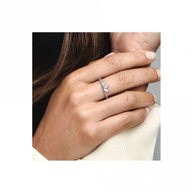 Sparkling Herbarium Cluster Ring, Size 58