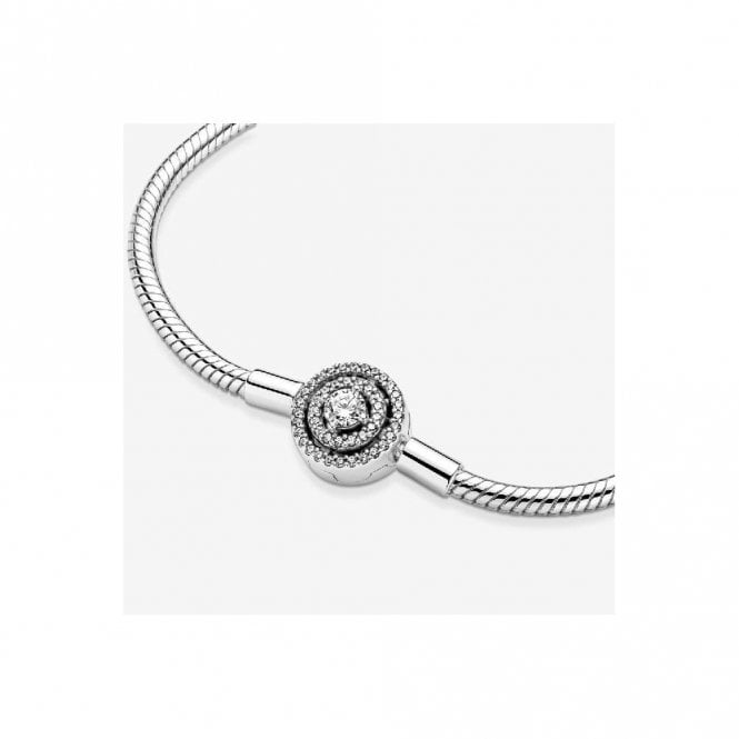 Moments Halo Snake Chain Bracelet, 18cm