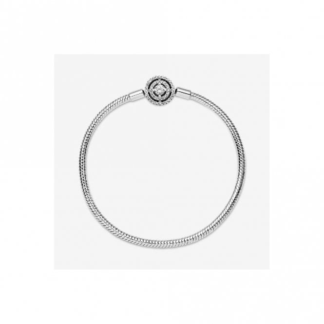 Moments Halo Snake Chain Bracelet, 18cm
