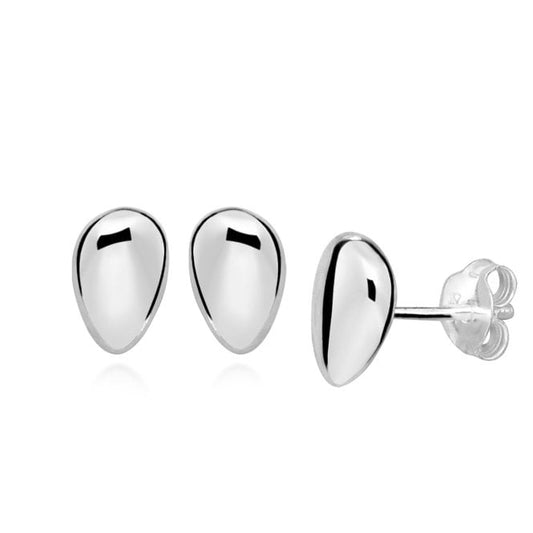 Light The Way Silver Stud Earrings