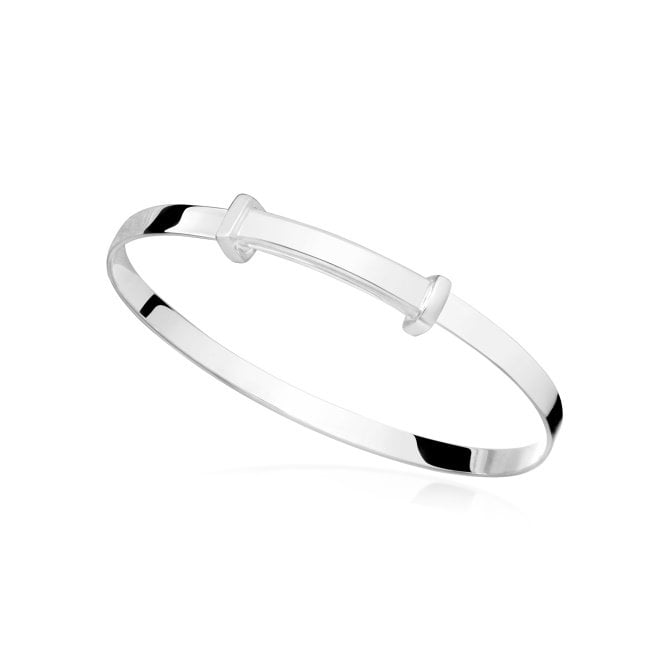 Adaptable Baby Silver Engravable Bangle