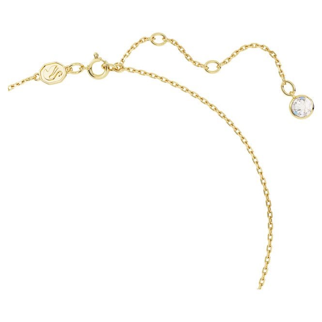 Chroma Pendant Necklace with Square-Cut Yellow Crystal in Gold