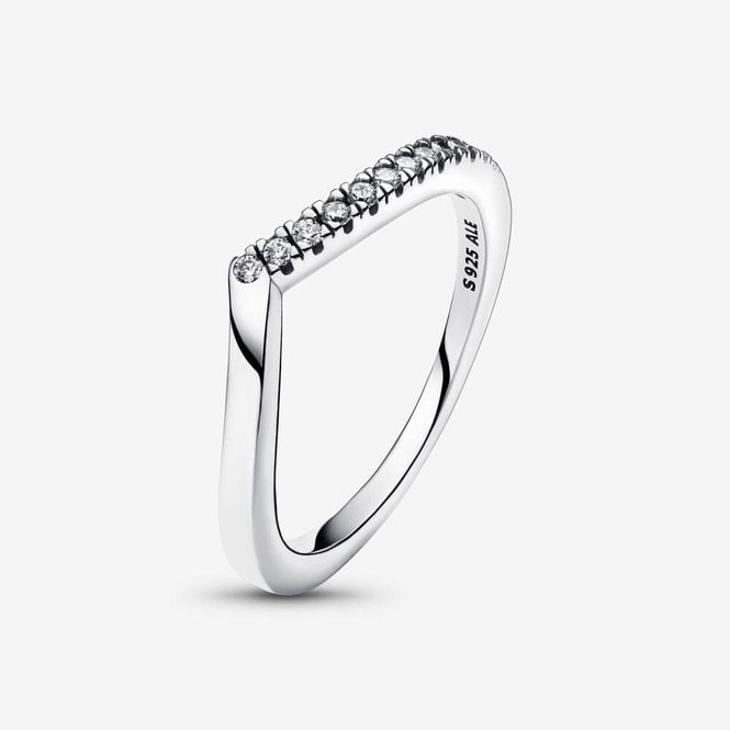 Timeless Wish Half Sparkling Ring, Size 60