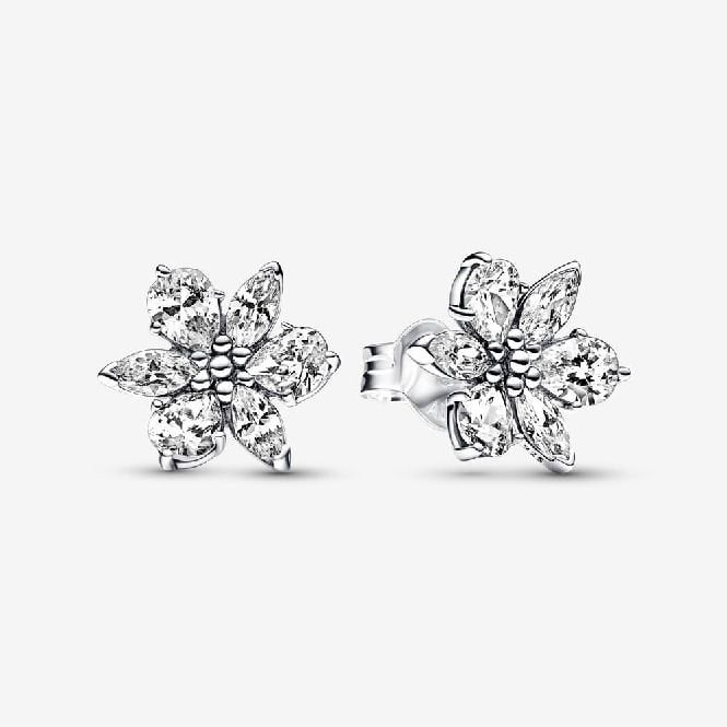 Sparkling Herbarium Full Cluster Stud Earrings