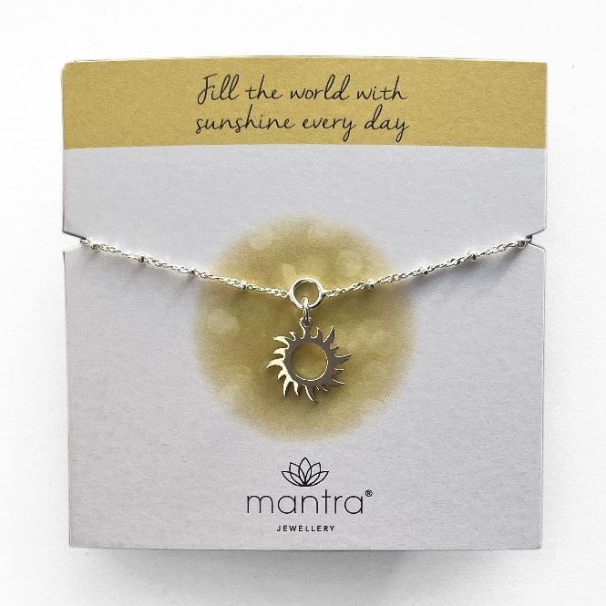 Sun Charm Bracelet in Sterling Silver