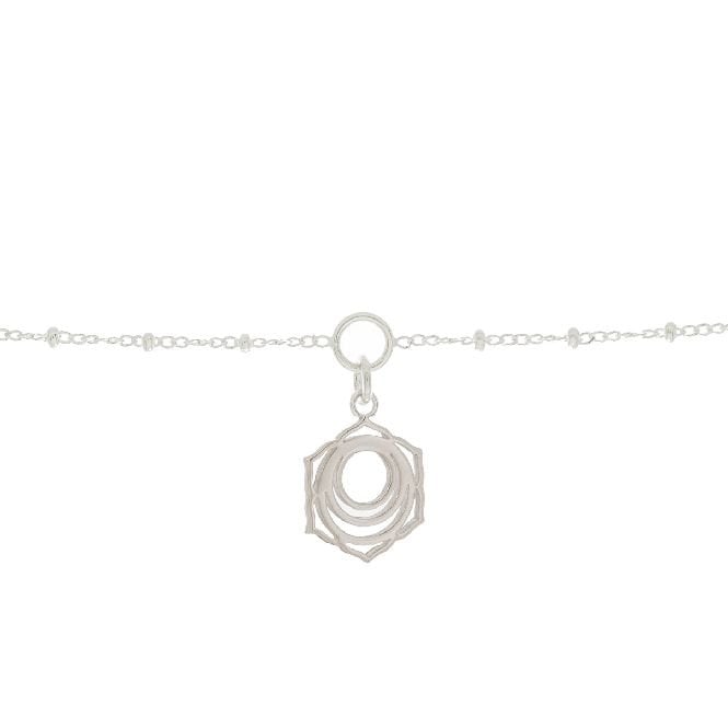 Sacral Chakra Charm Bracelet in Sterling Silver