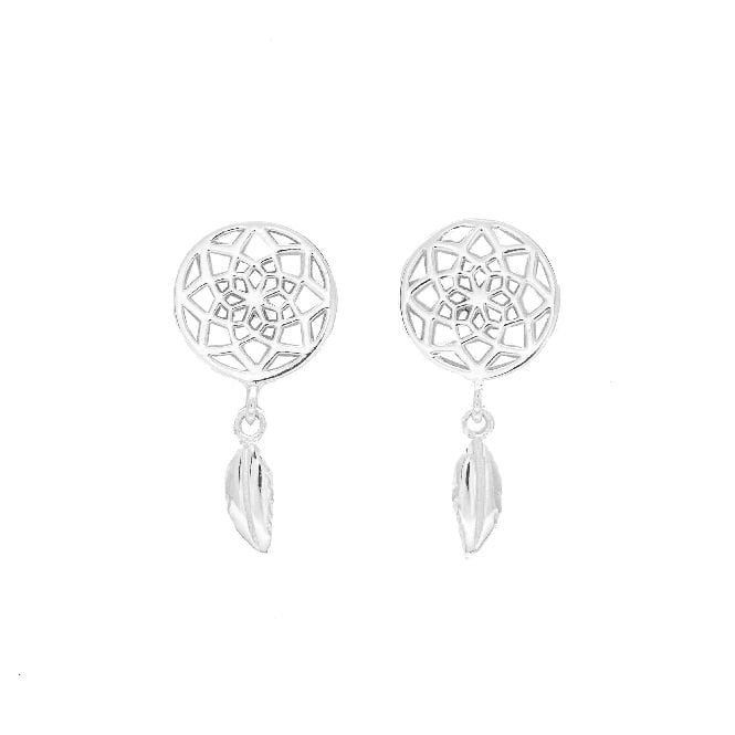 Dreamcatcher Earrings in Sterling Silver