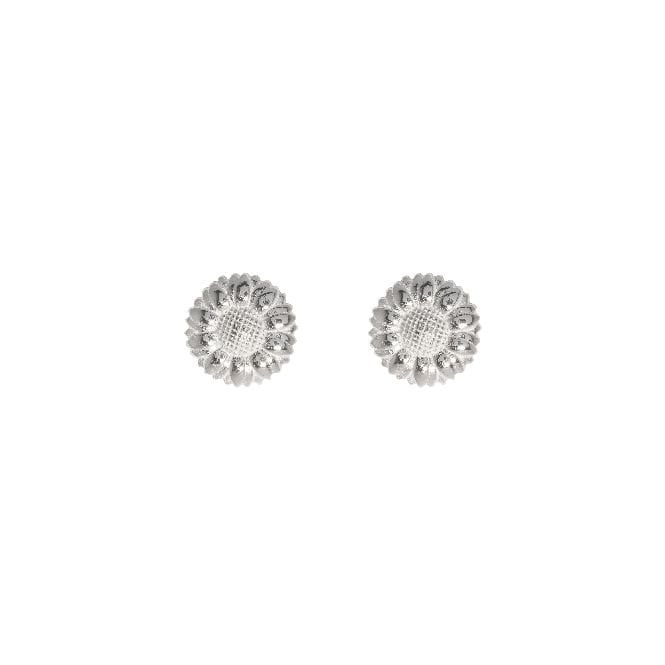 Sunflower Earrings in Sterling Silver