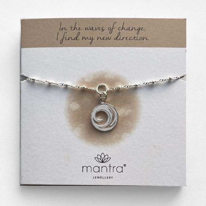 Wave Charm Bracelet in Sterling Silver