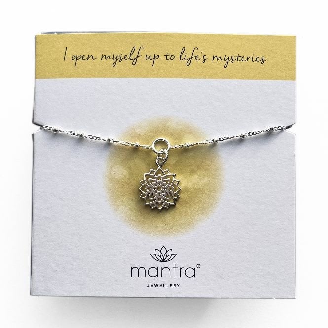 Crown Chakra Charm Bracelet in Sterling Silver