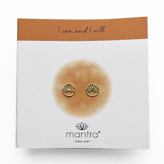 Mountain Earrings in Gold