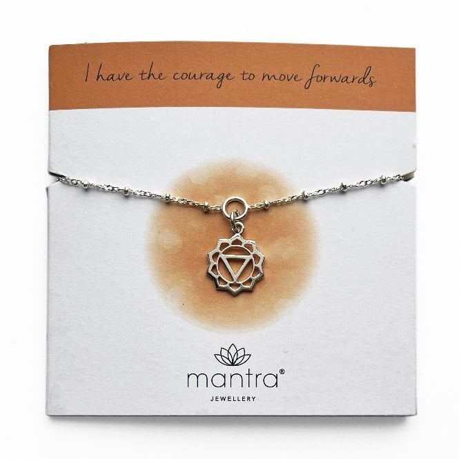 Solar Plexus Chakra Charm Bracelet in Sterling Silver