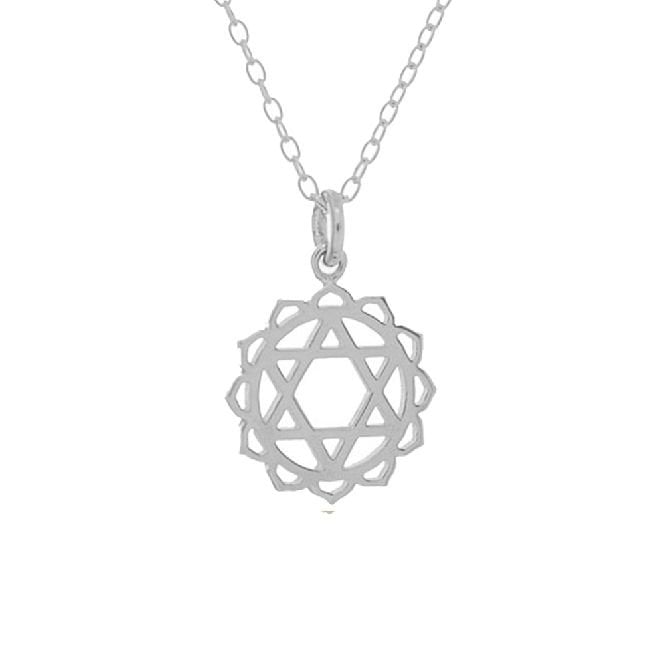 Heart Chakra Necklace in Sterling Silver