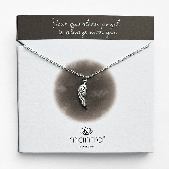 Angel Wing Necklace in Sterling Silver