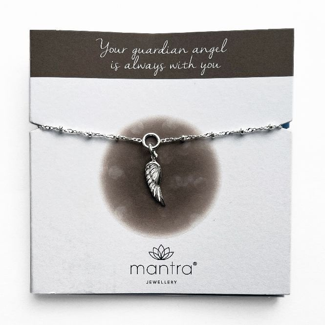 Angel Wing Charm Bracelet in Sterling Silver