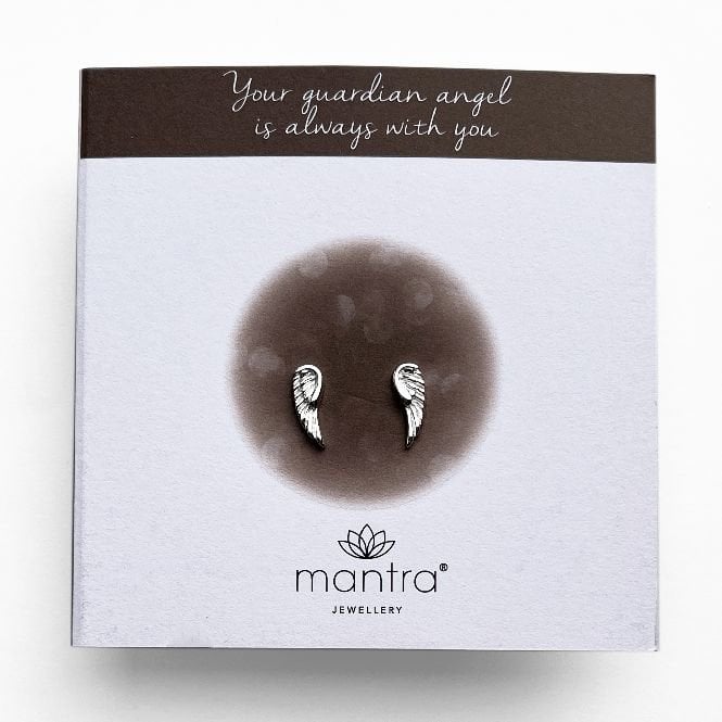 Angel Wing Earrings in Sterling Silver