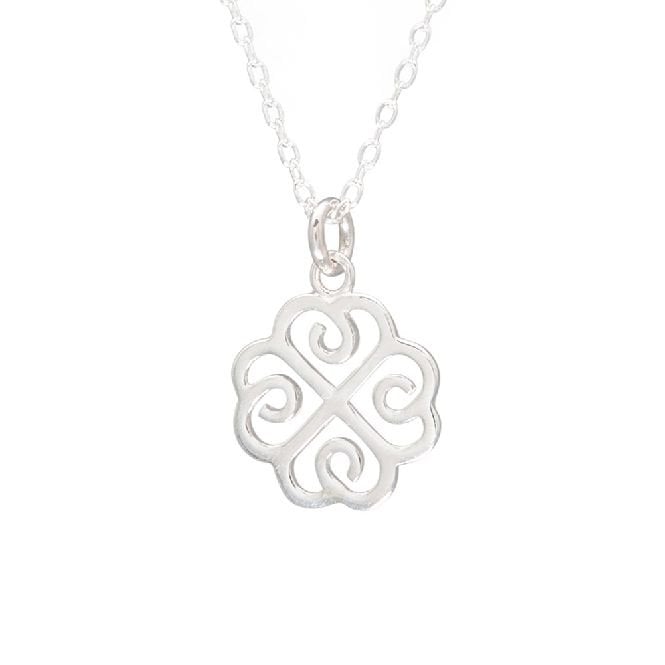 Lucky Clover Necklace in Sterling Silver