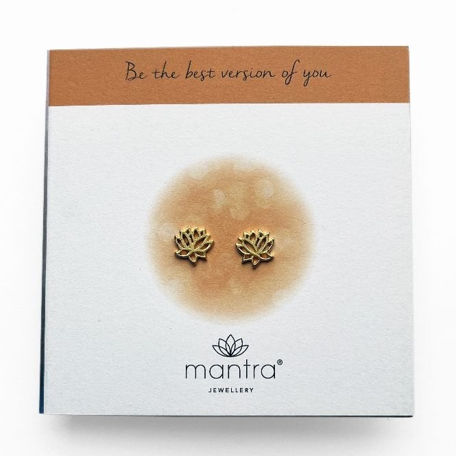 Lotus Earrings in Gold