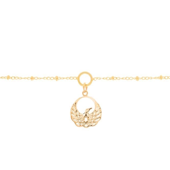 Phoenix Charm Bracelet in Gold