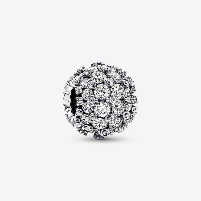 Sparkling Pave Round Charms
