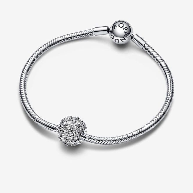 Sparkling Pave Round Charms