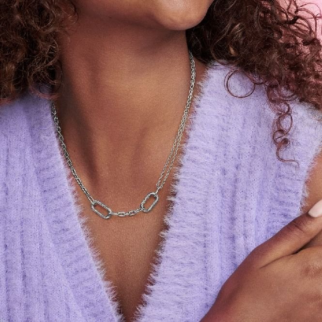 ME Double Link Chain Necklace, 45cm