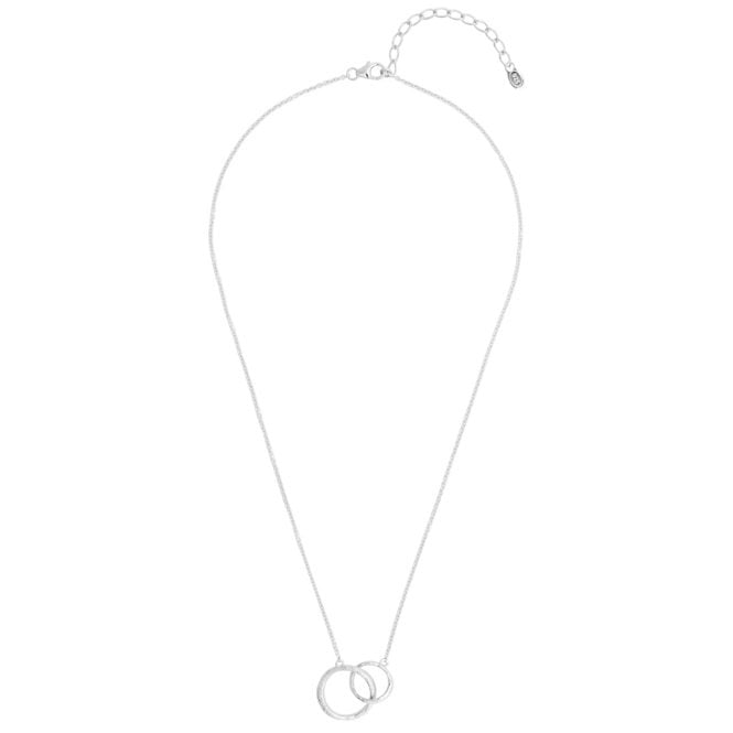 Find a Way Textured Silver Double Necklace