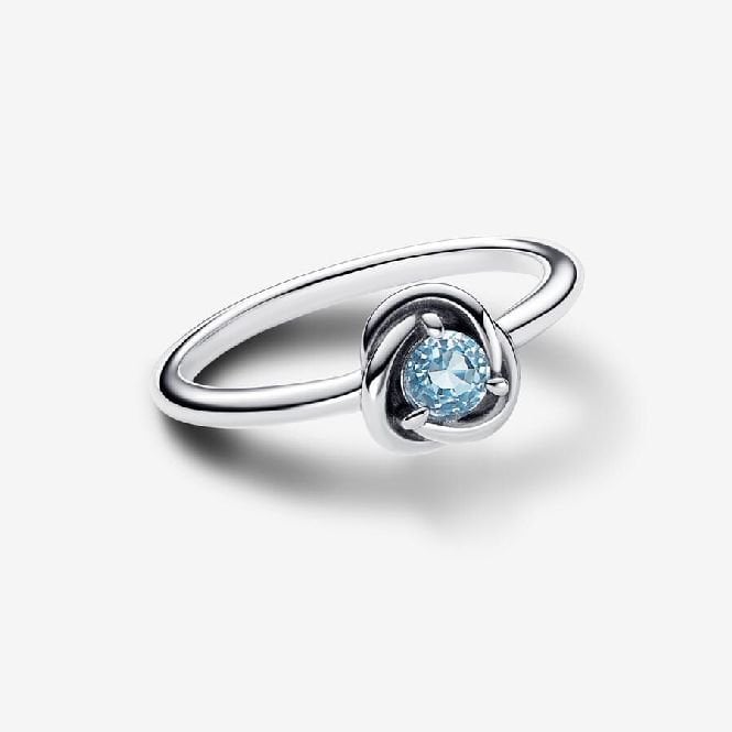 March Birthstone Eternity Circle Ring, Size 50