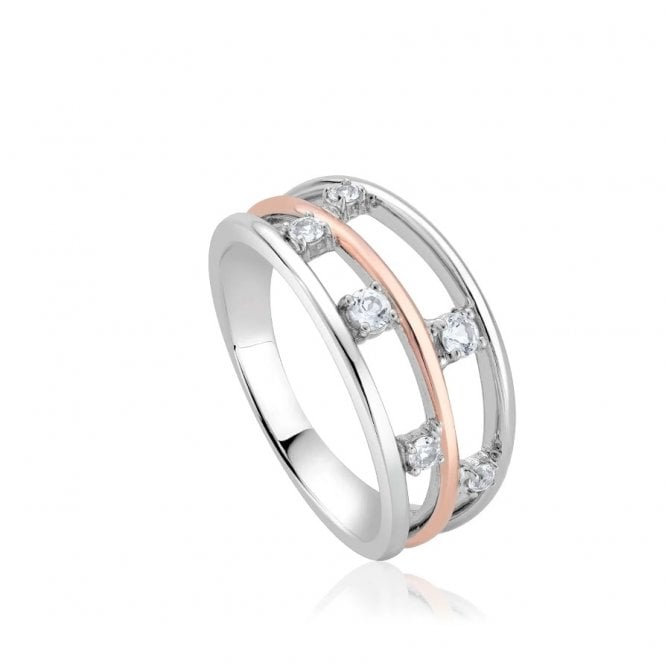Awyr Y Nos Silver Ring, Size O