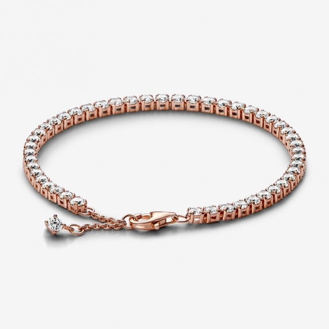 Pandora Rose Sparkling Tennis Bracelet, 18cm, 581469C01-18