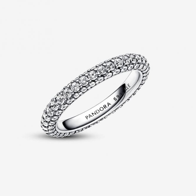 Timeless Pave Single-Row Ring, Size 56
