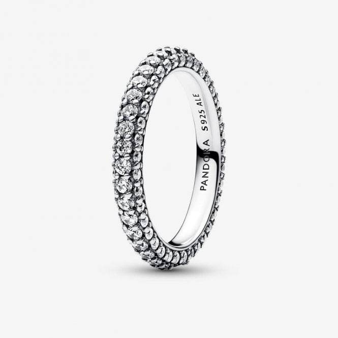 Timeless Pave Single-Row Ring, Size 56