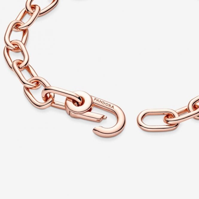 ME Rose Gold Small Link Chain Bracelet, 23cm