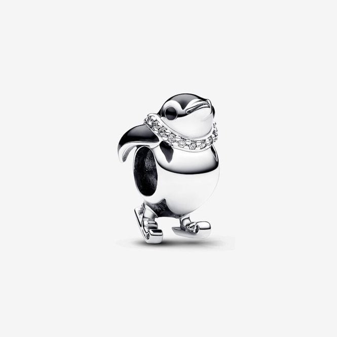 Skiing Penguin Charms