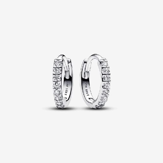 Sparkling Huggie Hoop Earrings